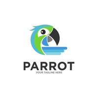 Parrot Logo Design Vector Template