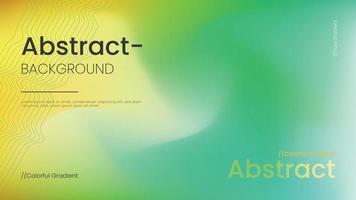 Abstract background with yellow and green blurred gradients vector