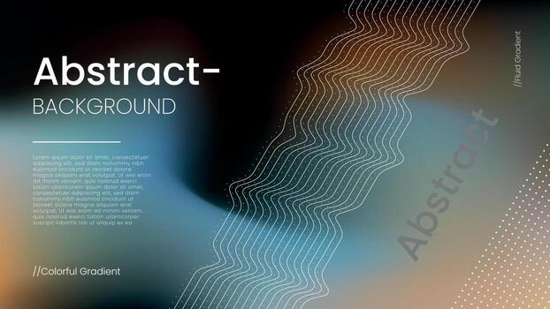 Abstract background with colorful blurred gradients vector