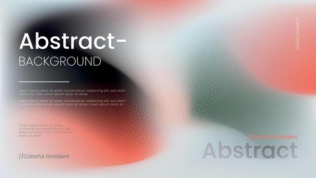 Abstract background with colorful blurred gradients vector