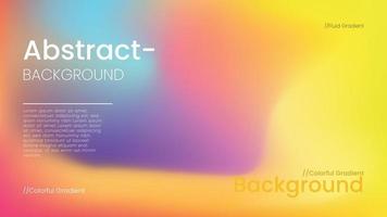 Abstract background with colorful blurred gradients vector