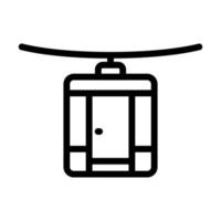diseño de icono de teleférico vector