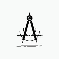 School compass precision tool drawing Royalty Free Vector