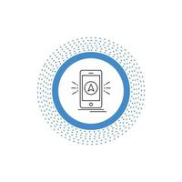 navigation. app. camping. gps. location Line Icon. Vector isolated illustration