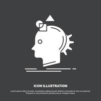 Imagination. imaginative. imagine. idea. process Icon. glyph vector symbol for UI and UX. website or mobile application