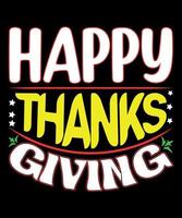 Happy Thanks Giving vector