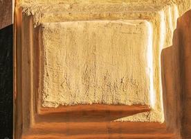 Close up retro color cement wall panoramic background texture for show or advertise or promote product and content on display and web design element concept photo