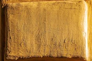Close up retro color cement wall panoramic background texture for show or advertise or promote product and content on display and web design element concept photo