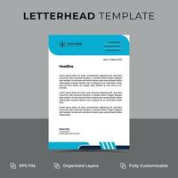 corporate modern abstract creative professional editable business letterhead template with orange, blue and green colors, office letterhead set in flat style with 3 colors. vector