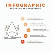 3d. design. designer. sketch. tools Infographics Template for Website and Presentation. Line Gray icon with Orange infographic style vector illustration