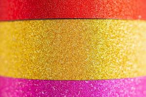 colorful glitter tape texture close up background photo