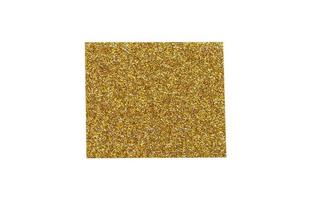 Gold glitter tape strip isolated on white background photo