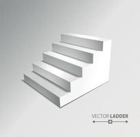 Stairs isolated on grey background. Steps. vector