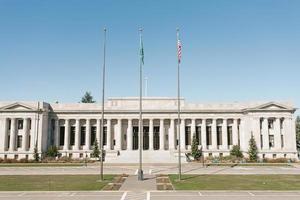 Olympia, USA. March 2021. Washington State Temple of Justice on a sunny day photo