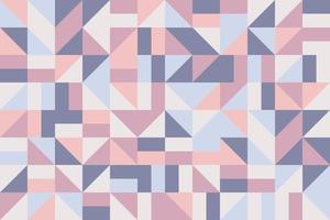 Geometric mosaic tracery tileable background. Abstract random triangle seamless pattern vector