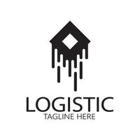 logistics logo icon illustration vector design  distribution symbol  delivery of goods  economy  finance