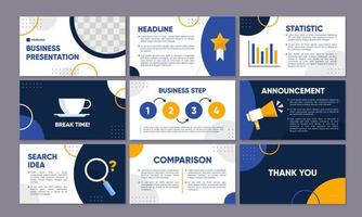 Business Presentation Template Design vector