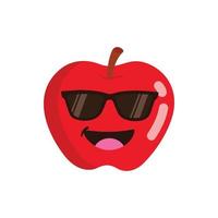 Apple cute character vector