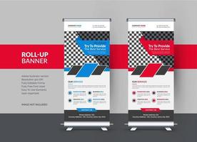 Roll up banner design template for Corporate and business vector