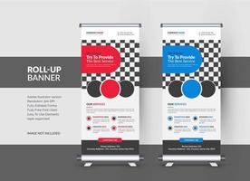 Roll up banner design template for Corporate and business vector