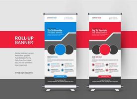 Roll up banner design template for Corporate and business vector