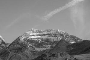 hiking in the swiss alps photo