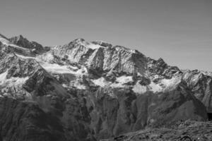 hiking in the swiss alps photo