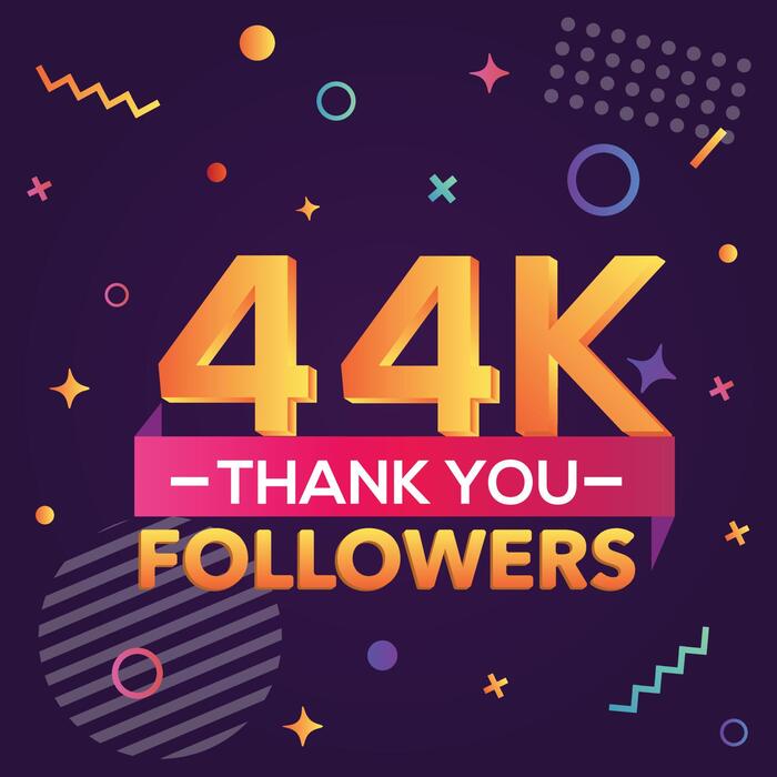 Thankyou！ thank-you-44000-followers-