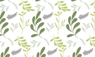 Cute nature flowers and leaves vector. Small colorful flowers vector