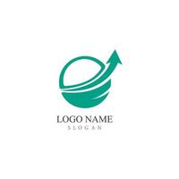 vector de plantilla de logotipo profesional de finanzas comerciales