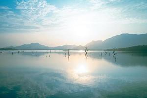 Morning View of Kandalama Lake, Sri Lanka photo