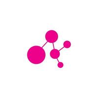 molecule logo icon vector