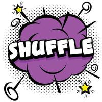 shuffle Comic bright template with speech bubbles on colorful frames vector