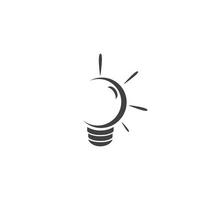 light bulb logo template vector icon illustration