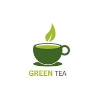 Cup of tea logo template vector icon illustration