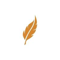 feather logo template vector icon