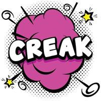 creak Comic bright template with speech bubbles on colorful frames vector