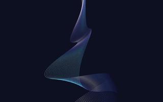 Abstract Blue Gradient wavy Lines background vector