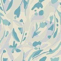 Vector flower and layers with pastel color illustration seamless repeat pattern