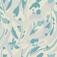 Vector flower and layers with pastel color illustration seamless repeat pattern