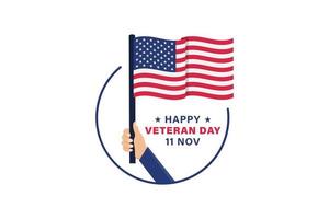 Veteran day vector illustration