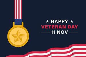 Veteran day vector background banner poster