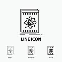 Api. application. developer. platform. science Icon in Thin. Regular and Bold Line Style. Vector illustration