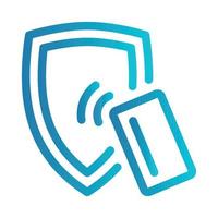 Flat illustration on a theme secure payment vector