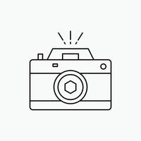 Camera. photography. capture. photo. aperture Line Icon. Vector isolated illustration