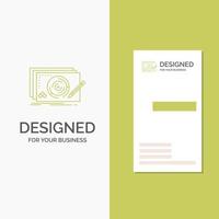 Business Logo for Level. design. new. complete. game. Vertical Green Business .Visiting Card template. Creative background vector illustration