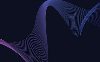 Abstract Blue Color technology Line wave background vector