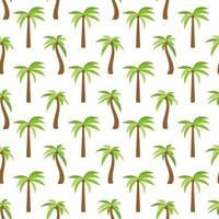 Seamless Pattern with palm trees. Colorful summer background. Vector illustration