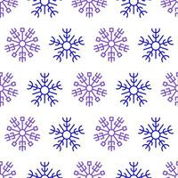 Seamless background with snowflakes. Christmas and New Year decoration elements. Vector illustration.