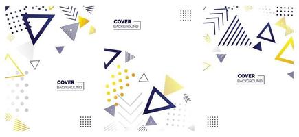 Modern abstract covers set. minimal covers design. Colorful geometric background. vector illustration.